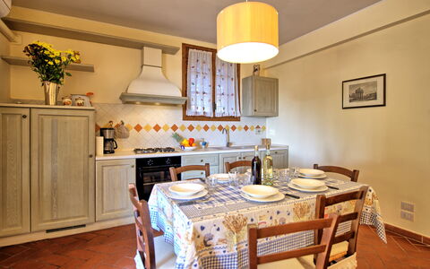 Accommodatie Casa Rossa 4: Keuken, Lunchroom