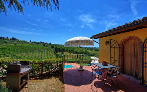 Accommodatie Casa Rossa 3: Balkon / terras / patio, Buitenshuis