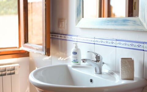 Accommodatie Pozzo Dei Desideri 2: Badkamer