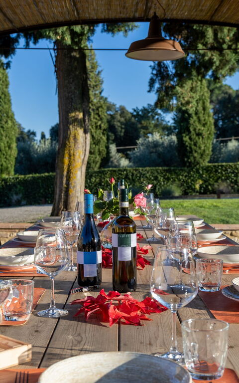 Villa Simone: Balkon / terras / patio, Buitenshuis, Tuin