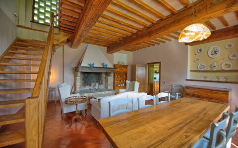 Accommodatie Villa Acciaioli: Lunchroom, Woonkamer