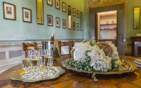 Accommodatie La Grotta: Kamer details, Lunchroom