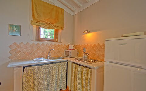 Accommodatie Tiglio: Keuken, Lunchroom, Woonkamer