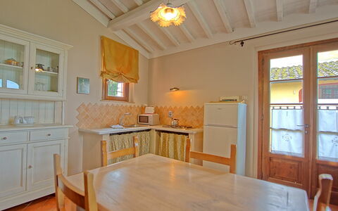 Accommodatie Tiglio: Keuken, Lunchroom, Woonkamer