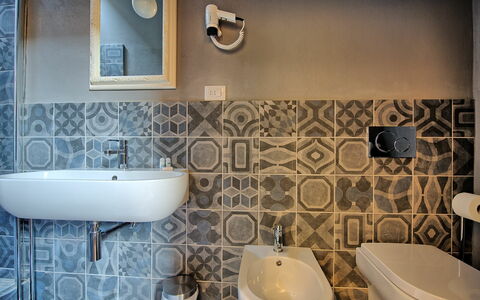 Accommodatie Montegufoni 22: Badkamer