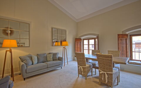 Accommodatie Montegufoni 27: Keuken, Lunchroom, Woonkamer