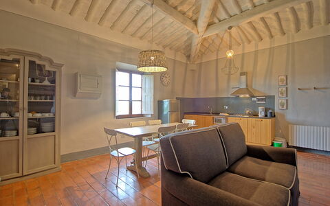 Accommodatie Acciaioli 14: Keuken, Lunchroom, Woonkamer