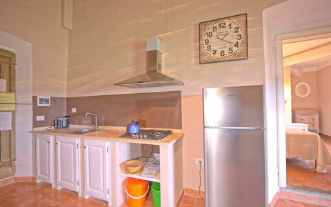 Accommodatie Montegufoni 30: Keuken, Lunchroom, Woonkamer