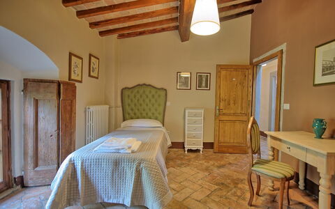 Accommodatie Montegufoni 19b: slaapkamer