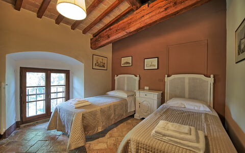 Accommodatie Montegufoni 19b: slaapkamer