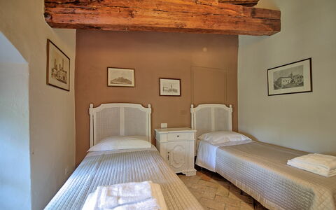 Accommodatie Montegufoni 19b: slaapkamer