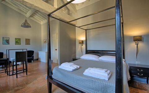 Accommodatie Montegufoni 22: slaapkamer