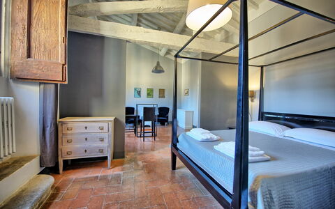 Accommodatie Montegufoni 22: slaapkamer