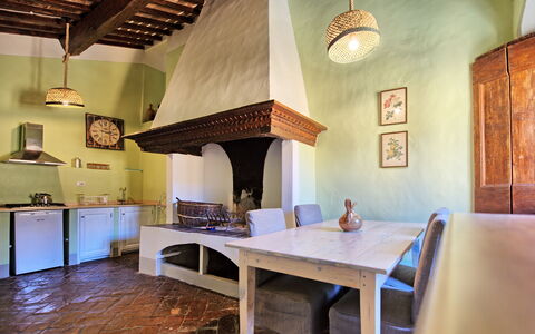 Accommodatie Montegufoni 29: Lunchroom, Woonkamer