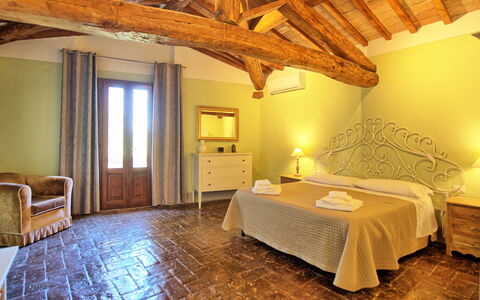 Accommodatie Montegufoni 29: slaapkamer