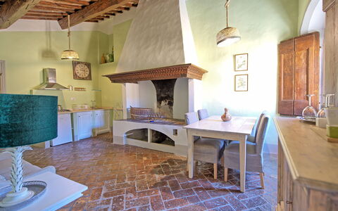 Accommodatie Montegufoni 29: Lunchroom, Woonkamer