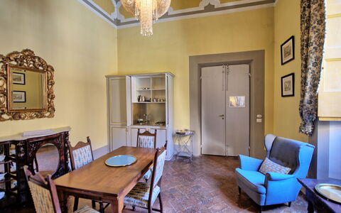 Accommodatie Guardiano: Keuken, Lunchroom, Woonkamer
