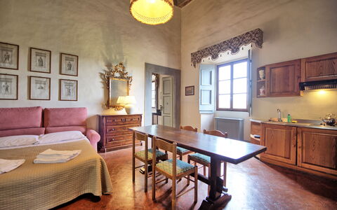 Accommodatie Fattoressa: Keuken, Lunchroom, Woonkamer