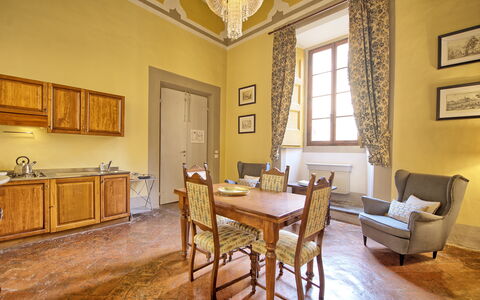 Accommodatie Guardiano: Keuken, Lunchroom, Woonkamer