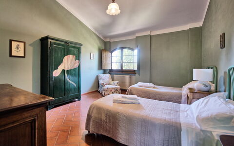 Accommodatie Villa Acciaioli: slaapkamer