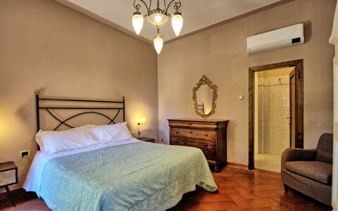 Accommodatie Villa Acciaioli: slaapkamer