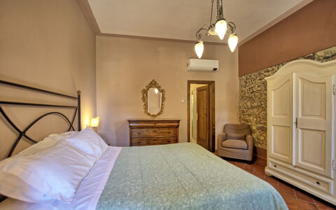 Accommodatie Villa Acciaioli: slaapkamer