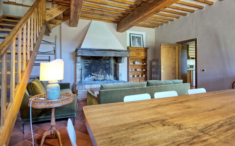 Accommodatie Villa Acciaioli: Lunchroom, Woonkamer