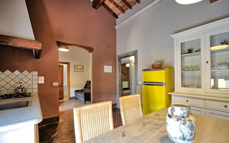 Accommodatie Montegufoni 19b: Keuken, Lunchroom, Woonkamer