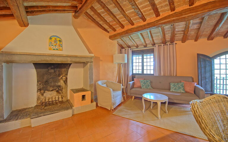 Accommodatie Montegufoni 11: Keuken, Lunchroom, Woonkamer