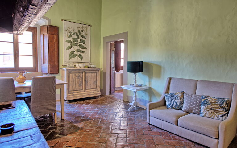 Accommodatie Montegufoni 29: Keuken, Lunchroom, Woonkamer