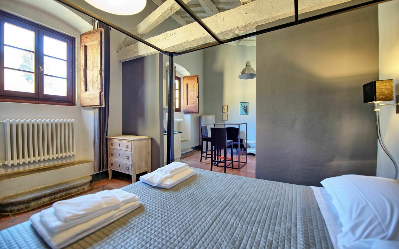 Accommodatie Montegufoni 22: slaapkamer