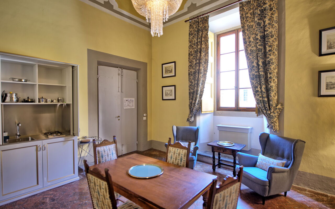 Accommodatie Guardiano: Keuken, Lunchroom, Woonkamer