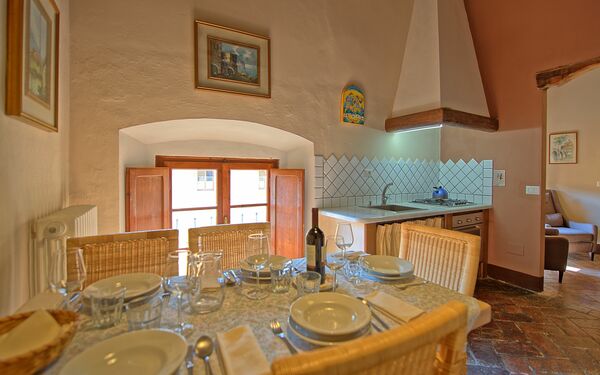 Accommodatie Montegufoni 19b: Keuken, Lunchroom