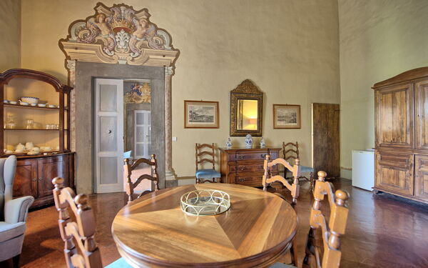 Accommodatie Montegufoni 7: Lunchroom, Woonkamer