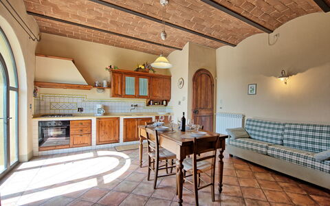 Accommodatie Glicini 1: Keuken, Lunchroom, Woonkamer