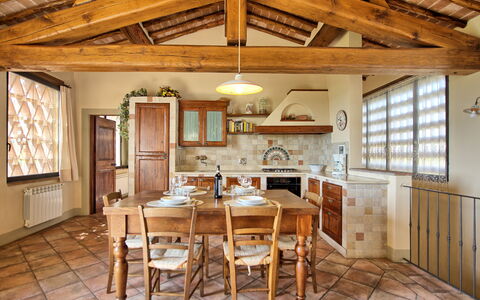 Accommodatie Glicini 3: Keuken, Lunchroom, Woonkamer