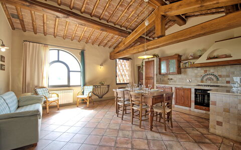 Accommodatie Glicini 3: Keuken, Lunchroom, Woonkamer