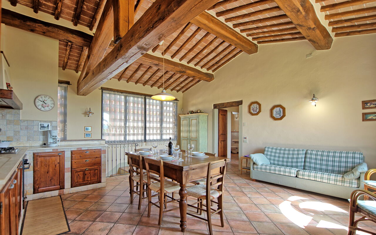 Accommodatie Glicini 3: Keuken, Lunchroom, Woonkamer