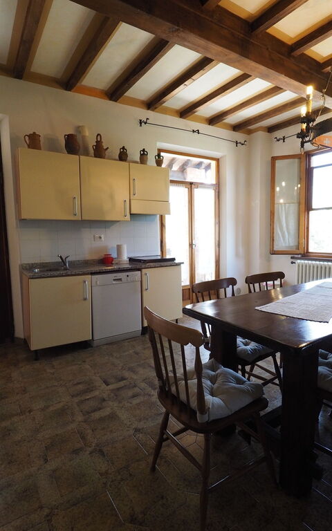 Casa Spina: Keuken, Lunchroom