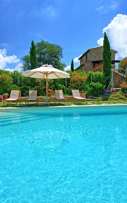 Castelmuzio: zwembad