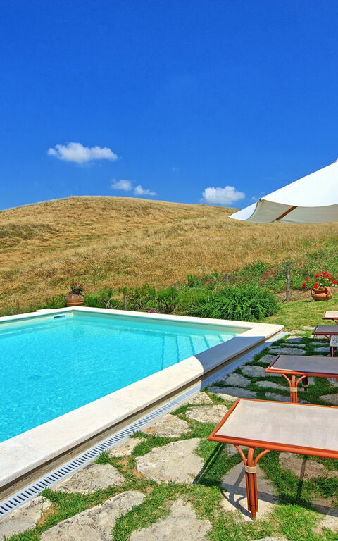 Castelmuzio: zwembad