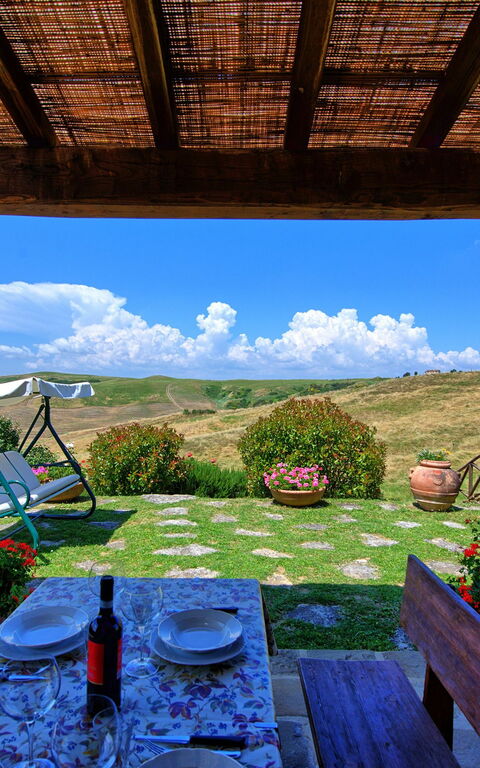 Castelmuzio: Buitenshuis, Tuin