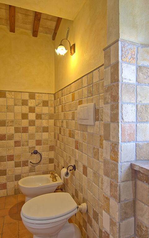 Castelmuzio: Badkamer