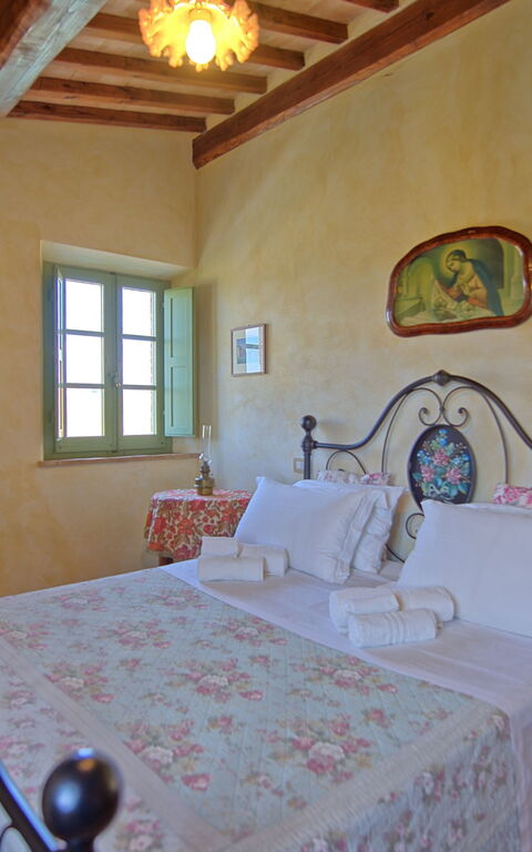 Castelmuzio: slaapkamer