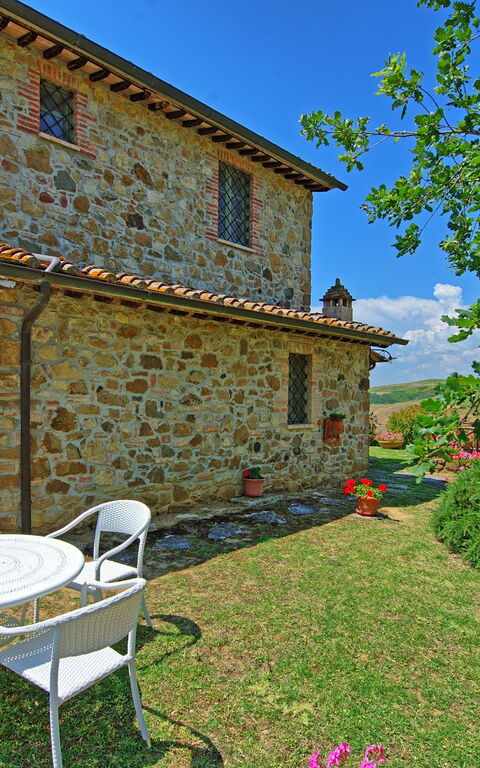 Castelmuzio: Buitenshuis, Tuin