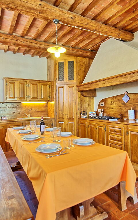 Casa Scopeti: Keuken, Lunchroom