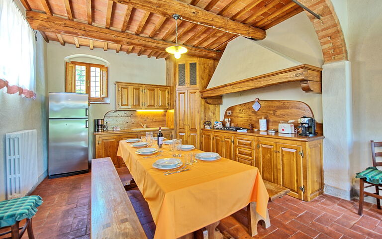 Casa Scopeti: Keuken, Lunchroom