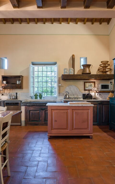 Villa Fontine: Keuken, Lunchroom