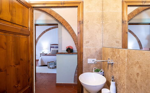 Accommodatie Montelopio 1: Badkamer