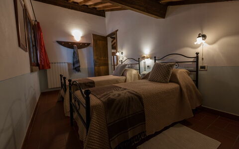 Accommodatie Montelopio 6: slaapkamer